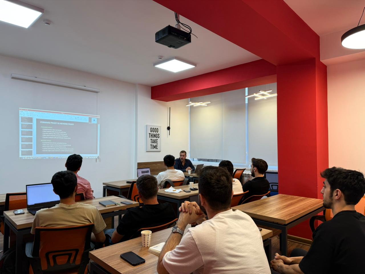 Ingress Academy students learning in a live classroom